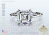 Asscher Cut Diamond Solitaire Engagement Ring by Leon Megé R6209 Asscher Cut Diamond Solitaire Engagement Ring by Leon Megé R6209